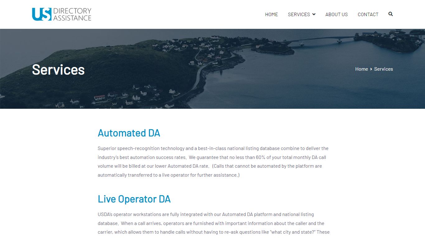 Services – US Directory Assistance